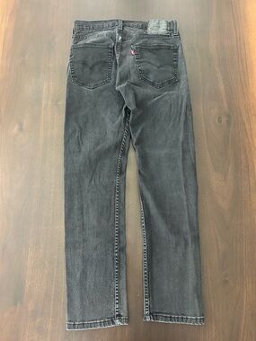 Levi's Men's Charcoal Black Straight Jeans